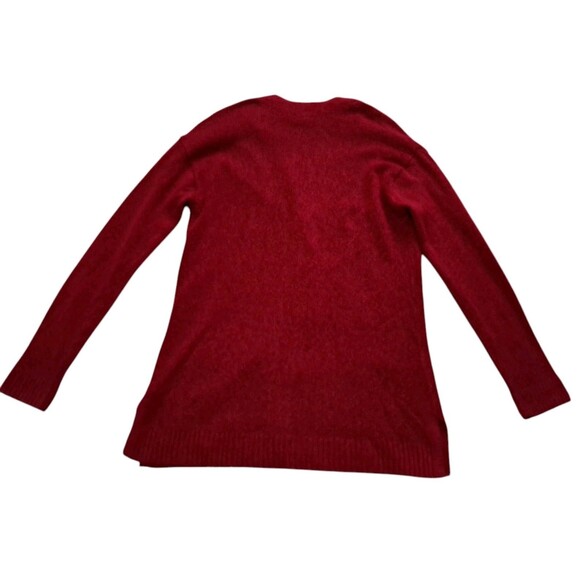 Talbots Cardigan Sweater Women's XS Red Sparkly Button Pockets Holiday Christmas - Picture 2 of 10